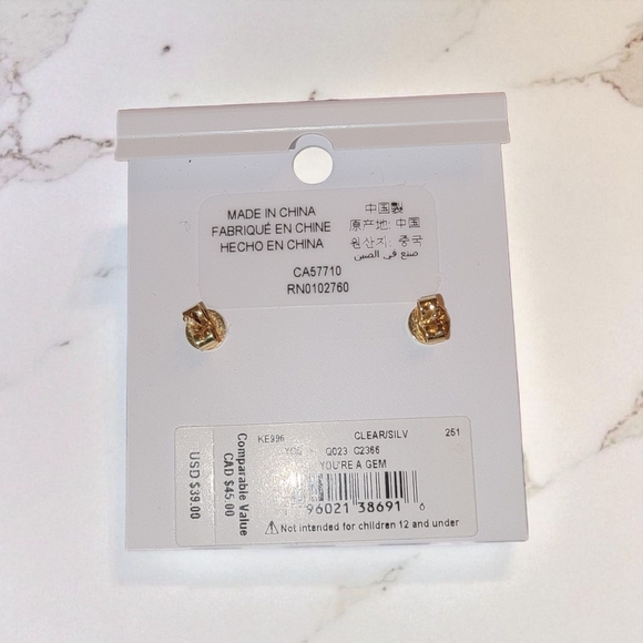 Kate Spade Rose gold earrings/Dustbag Included - Picture 2 of 4